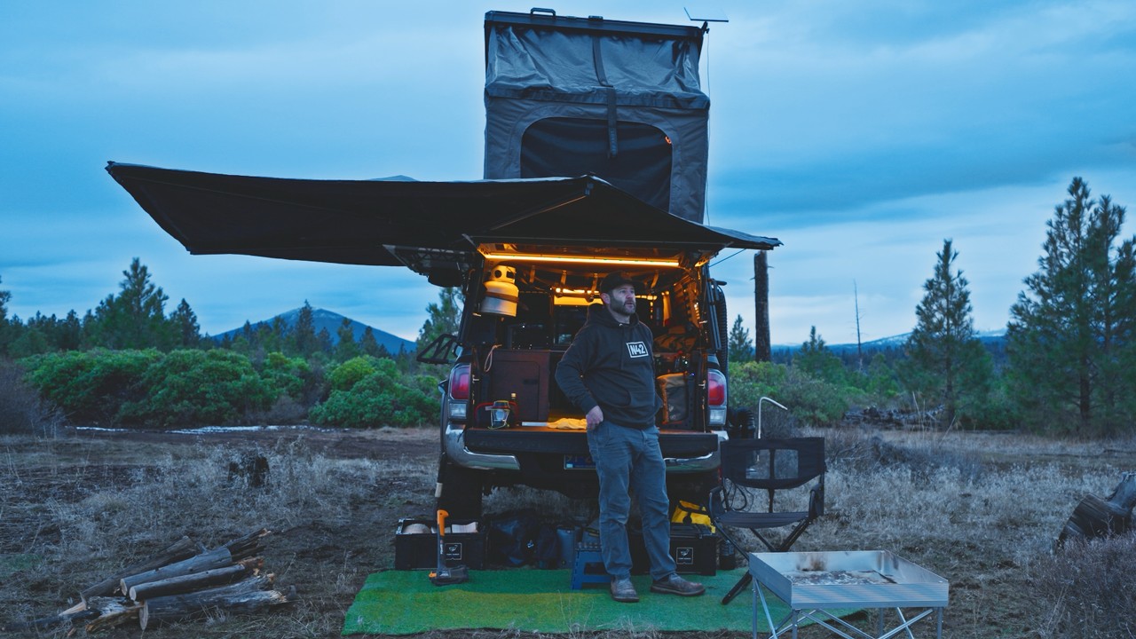 Solo Camping in Lone Peak Camper: Quiet Camp, Fire, Coffee