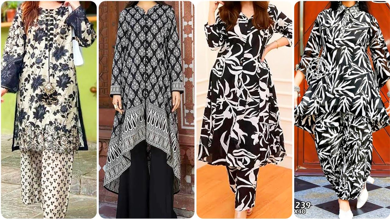 Very stylish Monochrome Dresses Designs | Latest Eid Dresses Collection 2026/Trendy & Elegant Style