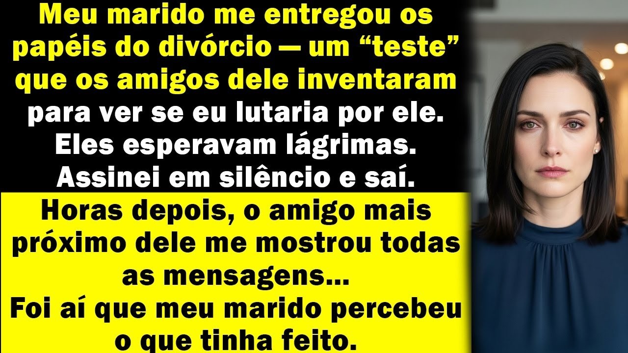 O divórcio era só um “teste”mas a verdade que encontrei provou que nosso casamento já estava acab