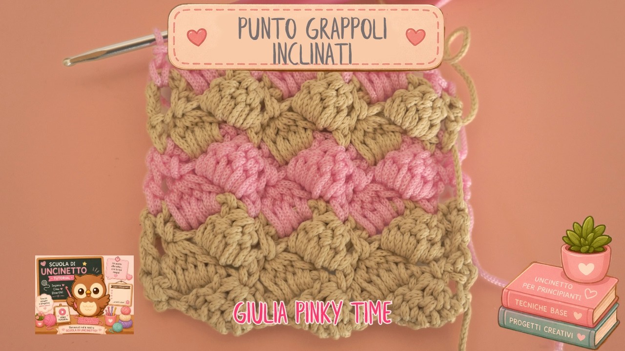 Come fare la lavorazione del punto grappolo inclinato