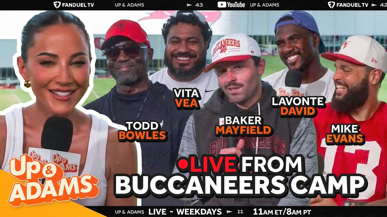 Coach Todd Bowles, Baker Mayfield, Mike Evans, Vita Vea, & Lavonte David! LIVE from Buccaneers Camp!