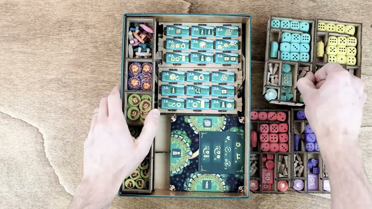Reboxing The Druids of Edora Board Game Insert Organizer - The Dicetroyers