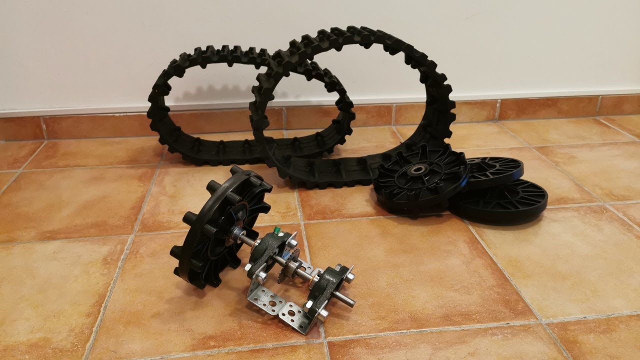 How I assembled the drive axle for my Tracked Robot