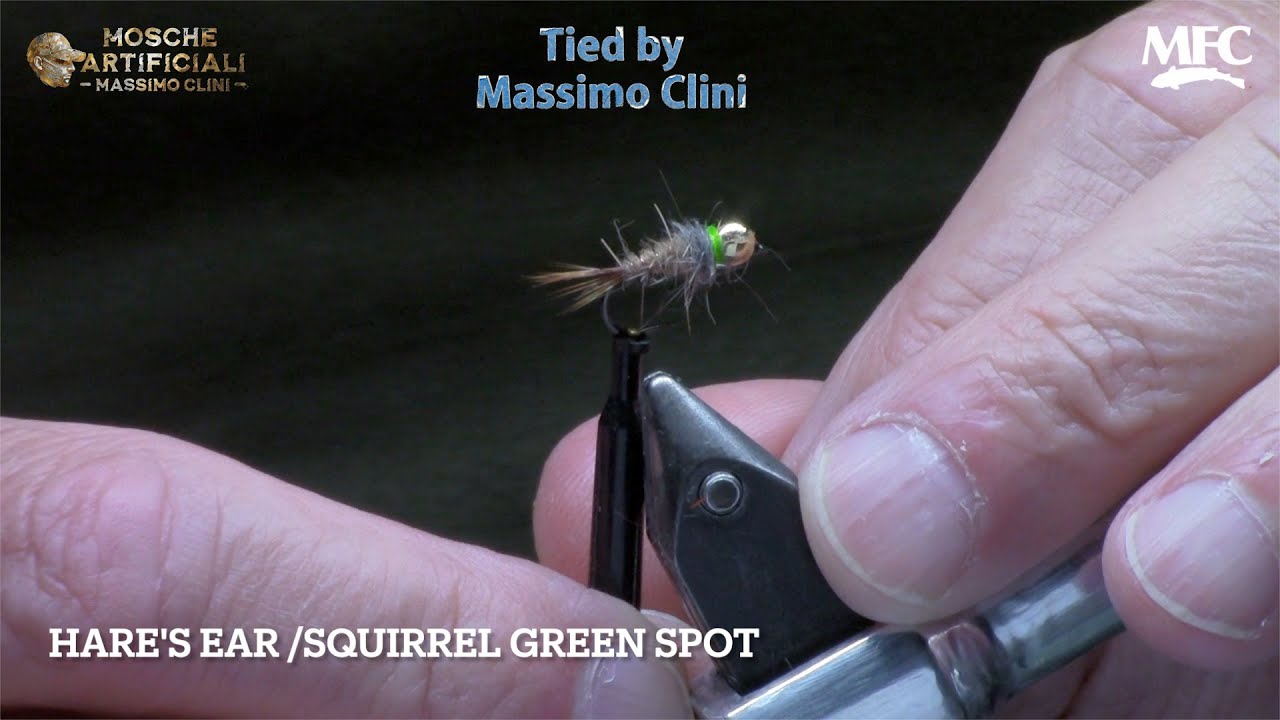 Costruzione Hare's Ear & Squirrel Nymph | Il Mix Naturale con Hot Spot Green