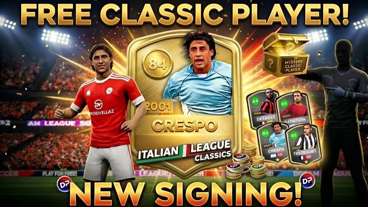 FREE CLASSIC PLAYER IN DLS 26 | SIGNING A NEW CLASSIC PLAYER! | Dream League Soccer 2026