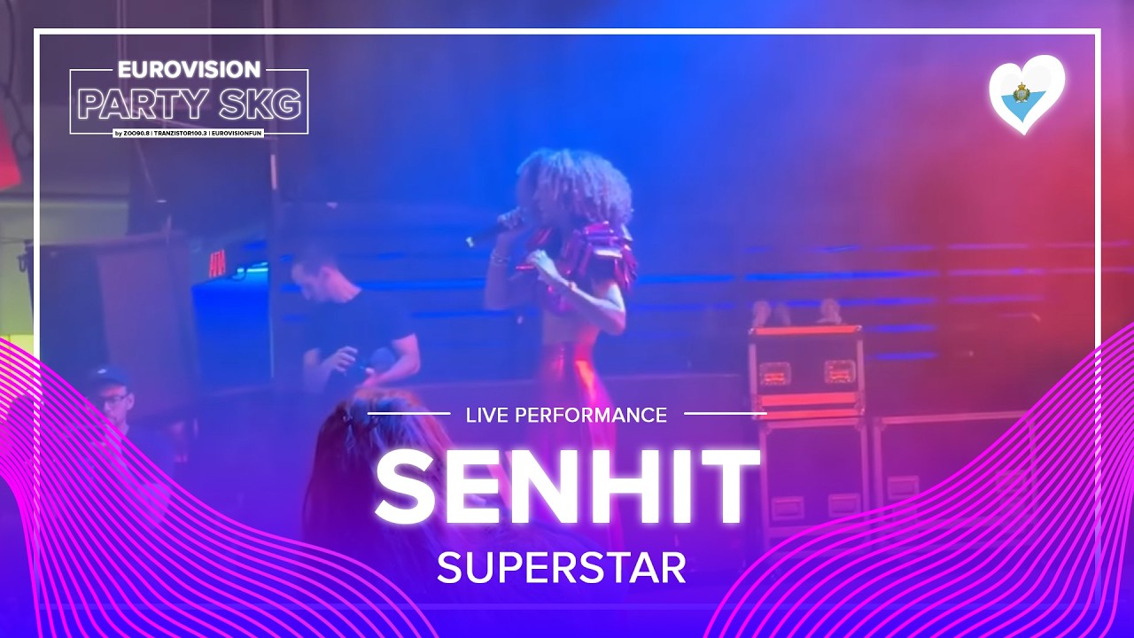 Senhit - Superstar (Сан-Марино 2026) | Живое выступление | Вечеринка Евровидения SKG 2026