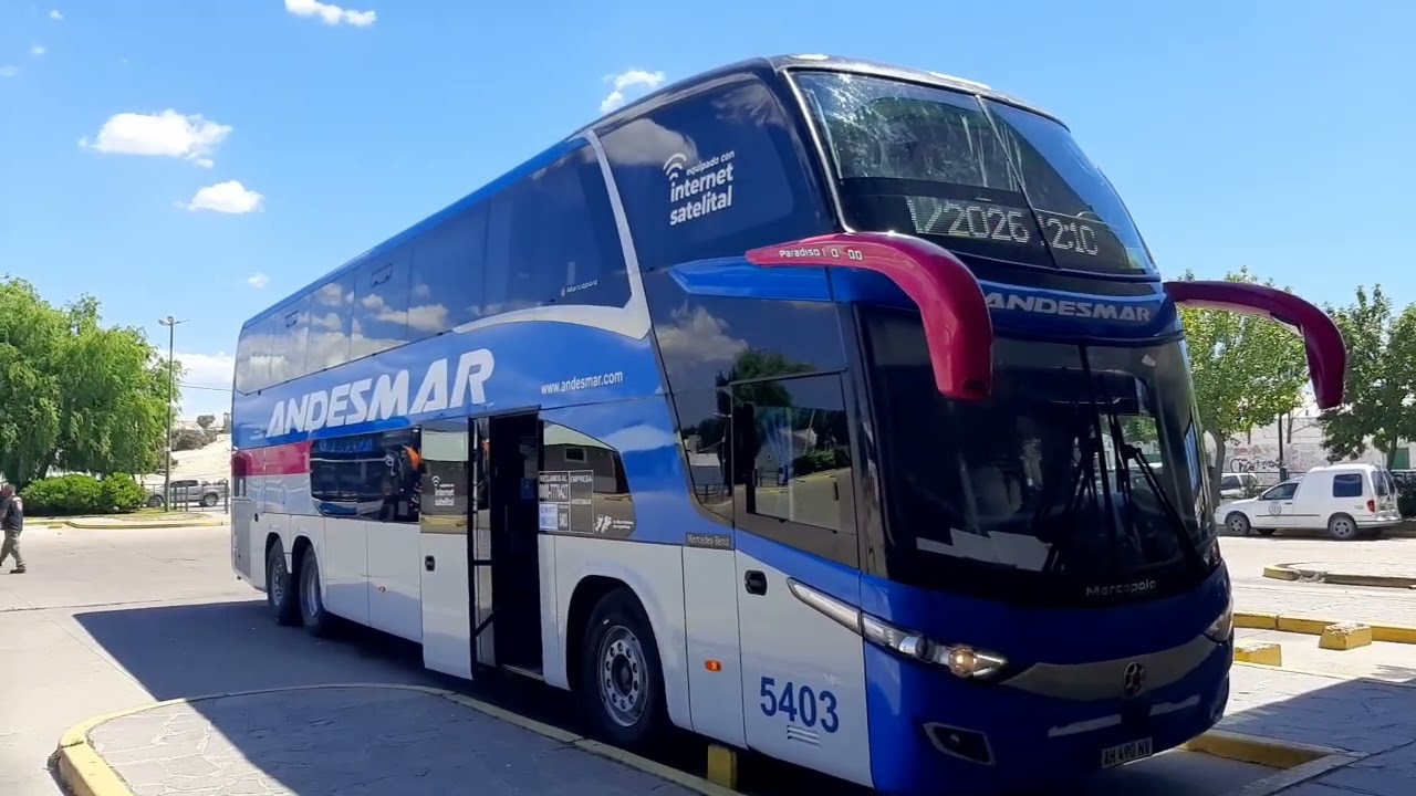 Andesmar 5403 Mercedes Benz O500 RSD Marcopolo Paradiso New G7 - Salida A La Terminal