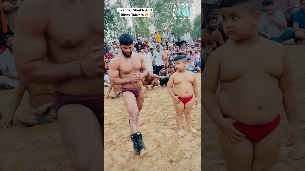 Sikandar Shaikh is telling Binny Talwara about workout 🔥 Namoli Haar Kushti Dangal #shorts