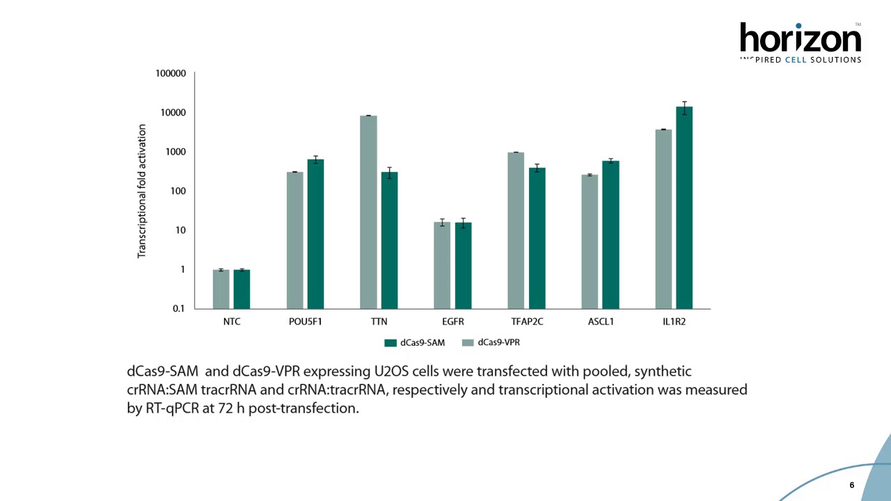 Synthetic guide RNA for CRISPR mediated transcriptional activation poster 2020