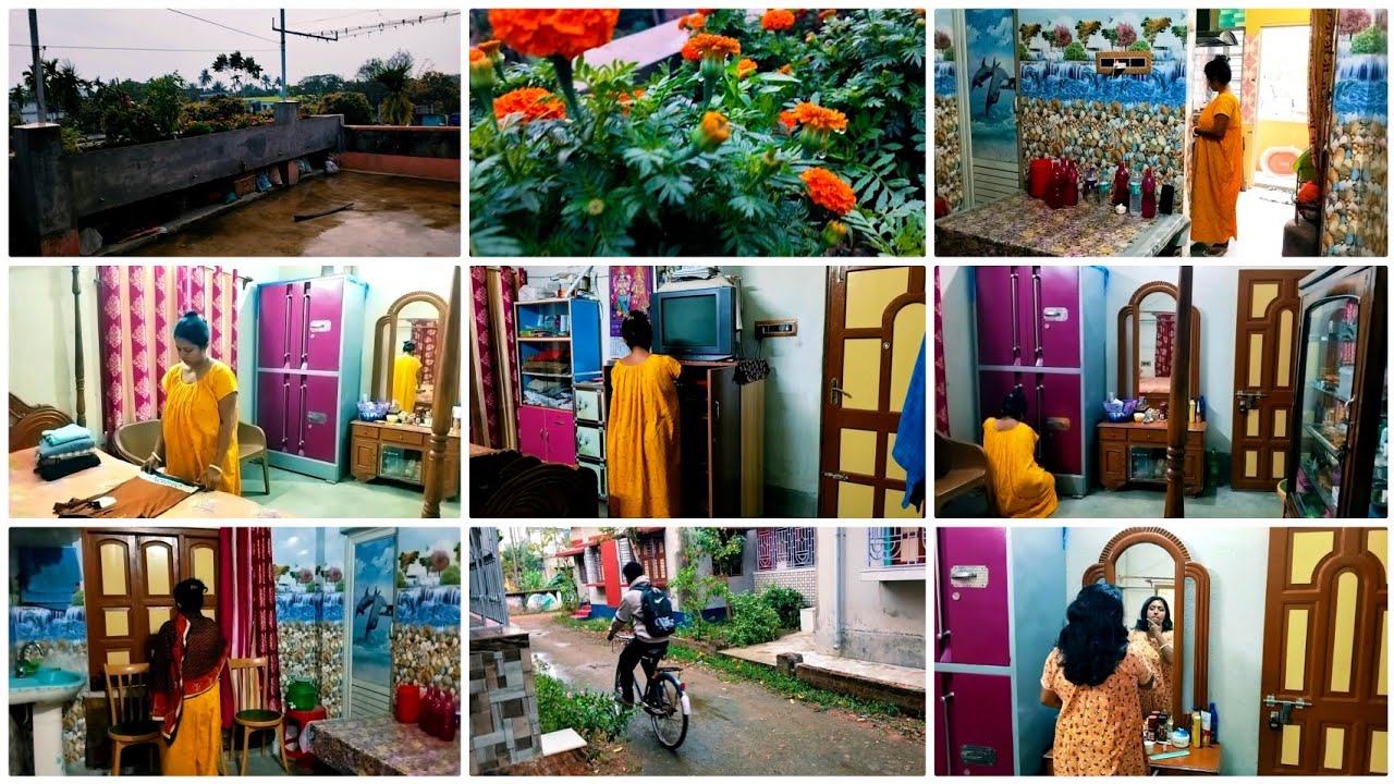 2026 সালে প্রথম ঝড় বৃষ্টি। সারা বাড়ি ধুলোতে ঢেকে গেছে। কিন্তু বৃষ্টির জলে গাছেদের খুব ভালো হয়েছে।