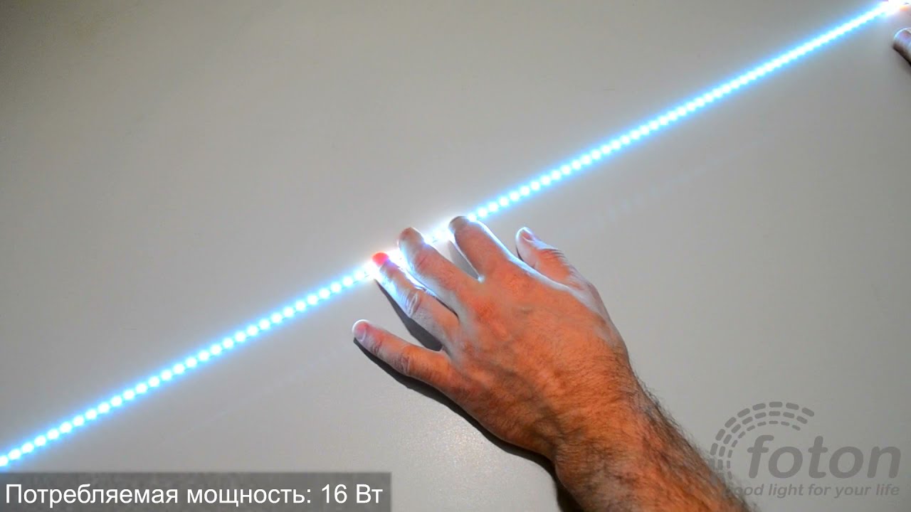 Светодиодная линейка SMD 2835, 120LED,12V Slim IP20