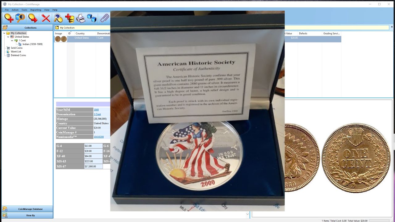 Add this American Historic Society Silver Round to CoinManage