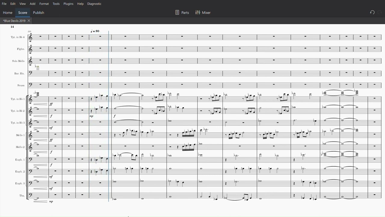 Blue Devils 2019 "Ghostlight" Brass Transcription