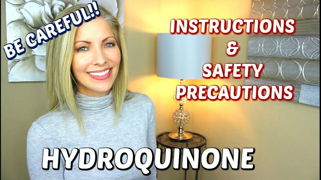 Hydroquinone to Lighten Skin ~ Be Careful! ~ Instructions and Safety Precautions