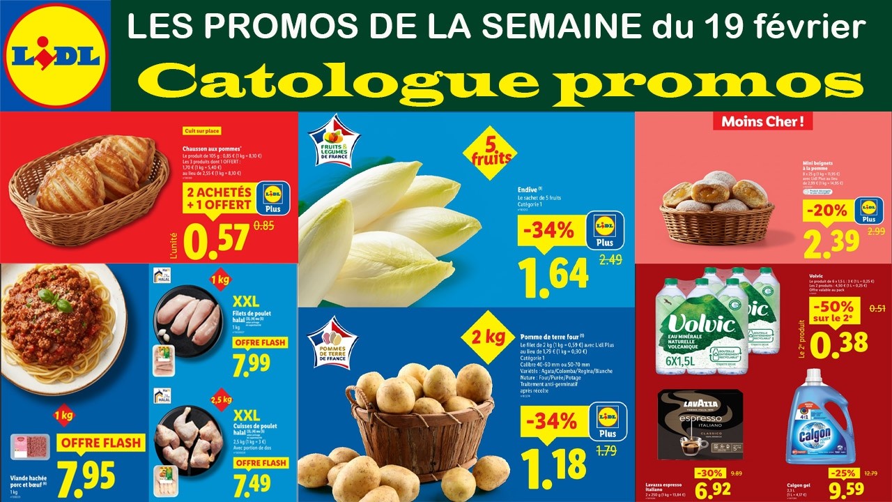 🛒 LIDL : LES PROMOS DE LA SEMAINE ! (Du 19/02 au 25/02) | Mes bons plans #Lidl #LidlFrance