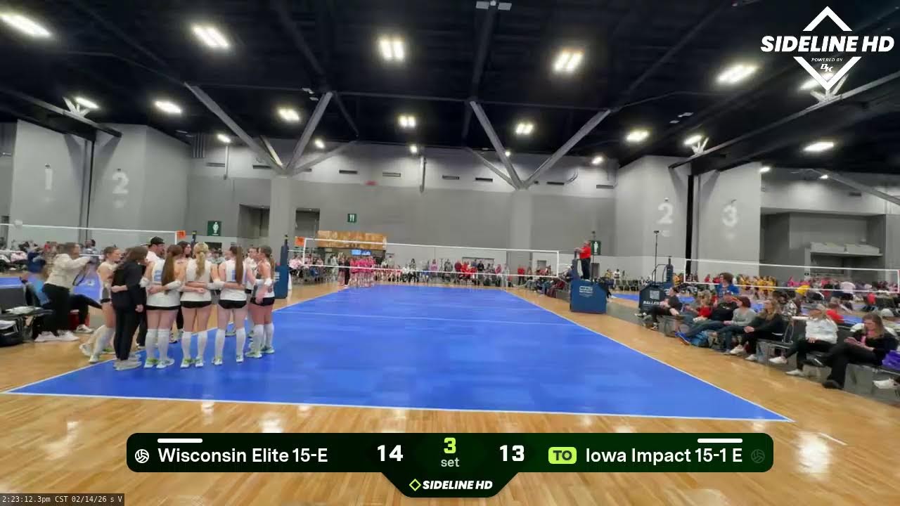 Iowa Impact 15-1 E vs. Wisconsin Elite 15-E (2026.02.14)