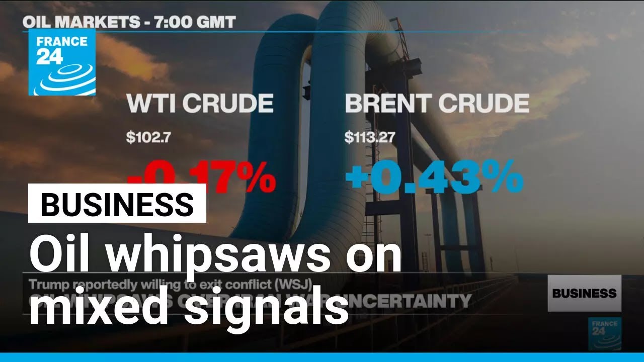 Crude prices whipsaw on mixed signals from Iran war &bull; FRANCE 24 English