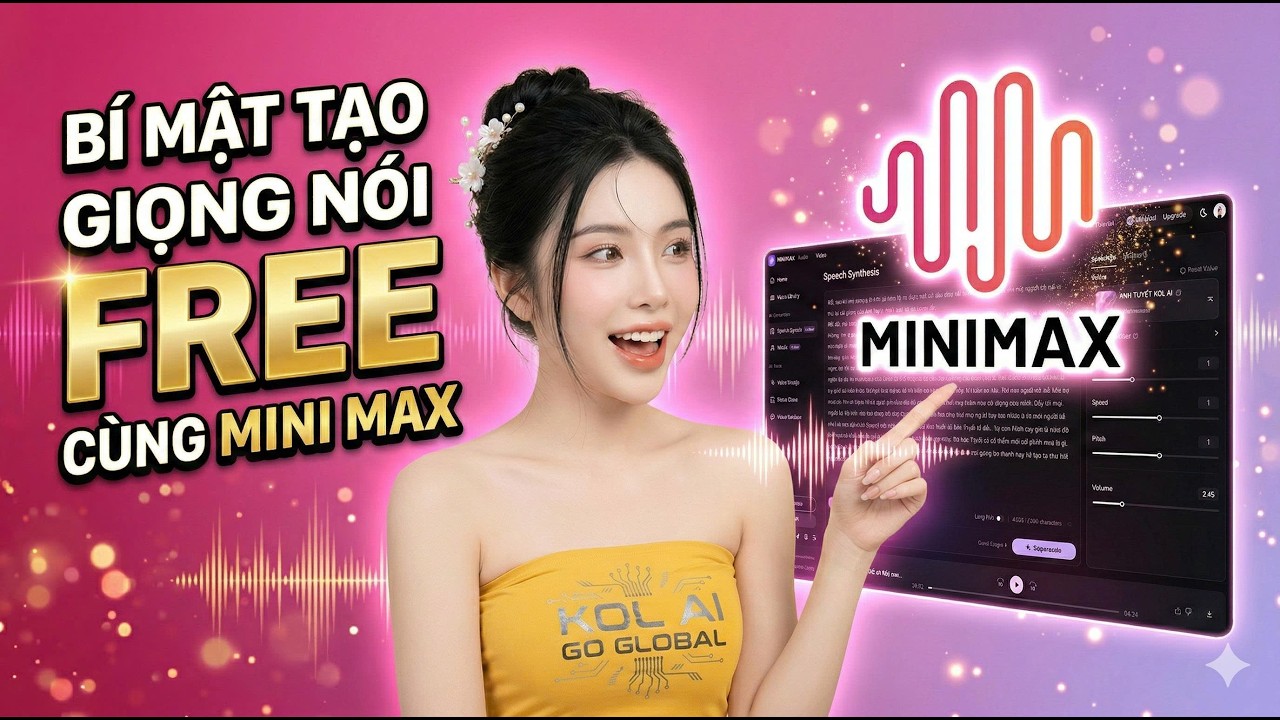 Đỉnh Cao Tạo Giọng Nói AI Cùng Mini Max Audio #mininmax #kolai