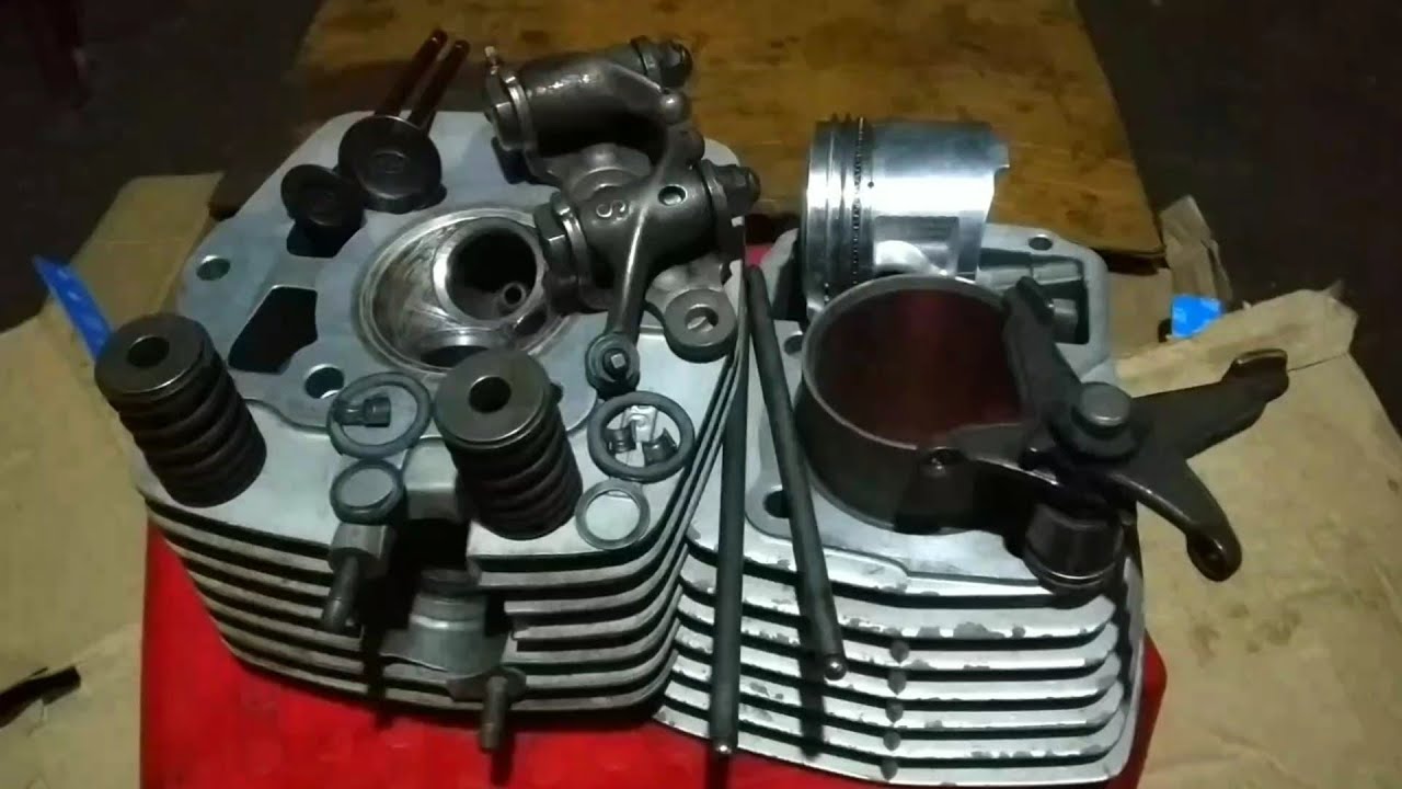 Как установить поршневые кольца на двигателе CG 125cc