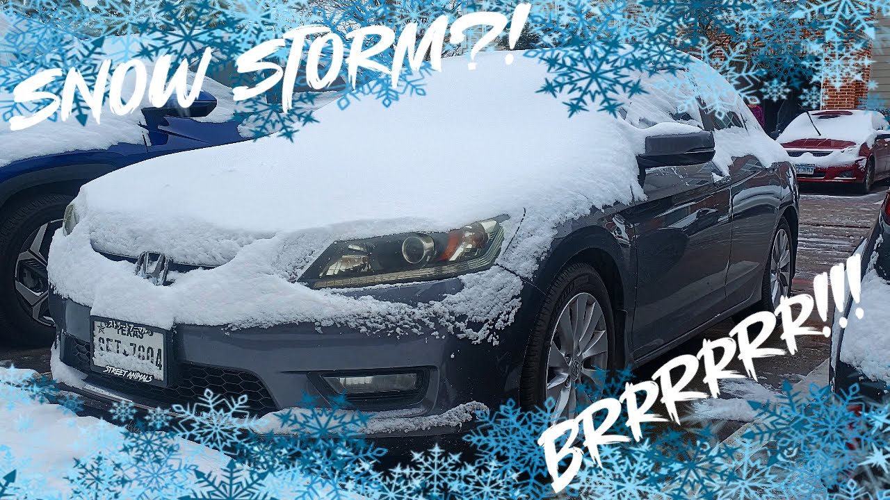 Winter Storm Enzo POWDERED My Daily! || '14 Accord 4-Cyl Cold Start