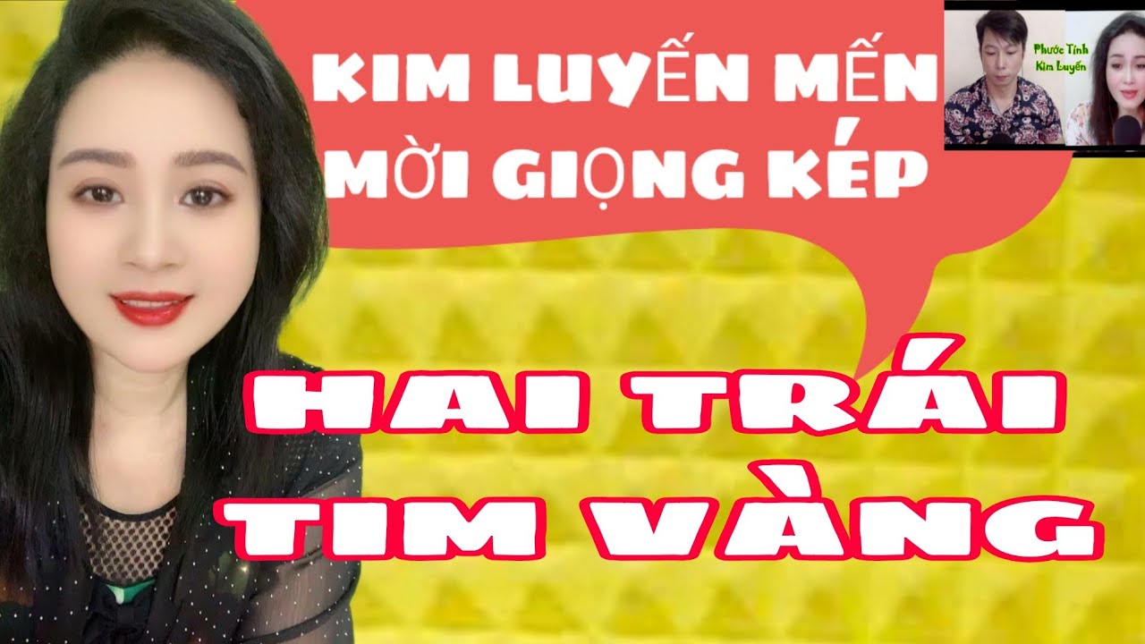 Hai Trái Tim Vàng - Karaoke Song Ca Thiếu Giọng Nam  - Kim  Luyến
