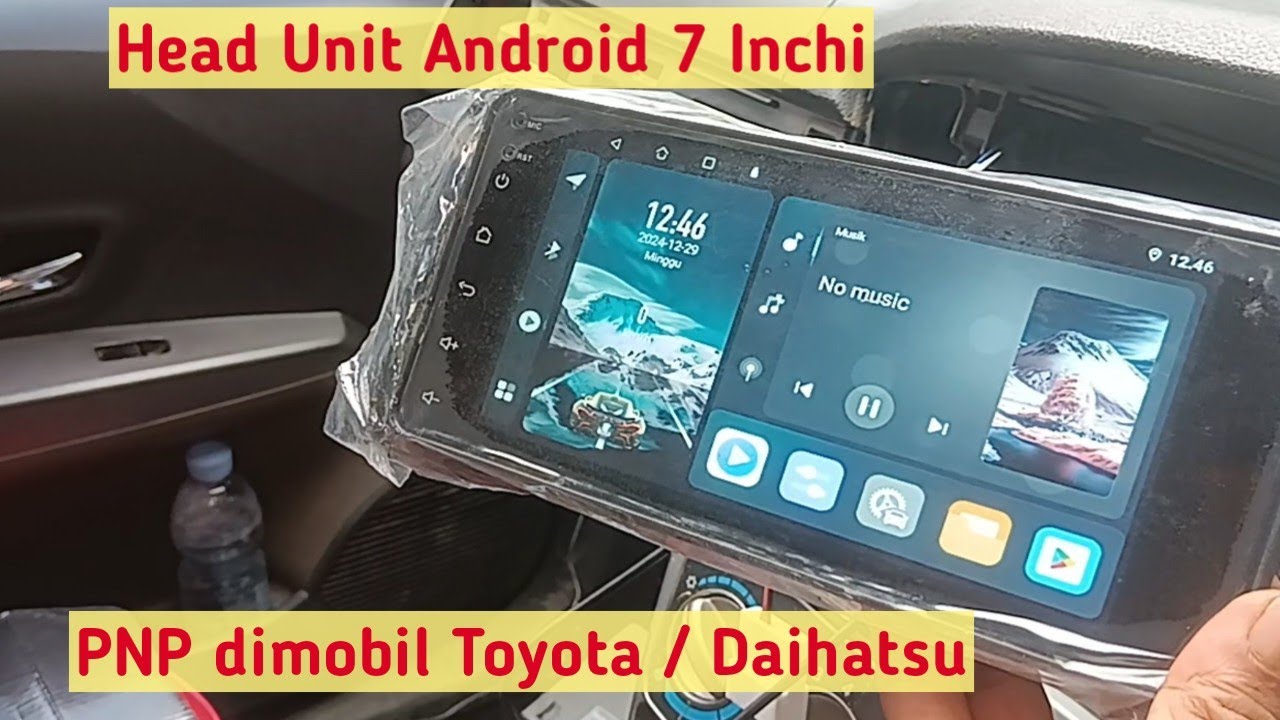 Cara memasang kabel head unit android skeleton di mobil calya sigra
