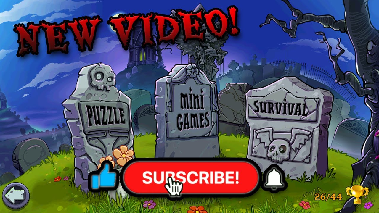 SURVIVAL NIGHT PLANTS VS ZOMBIES