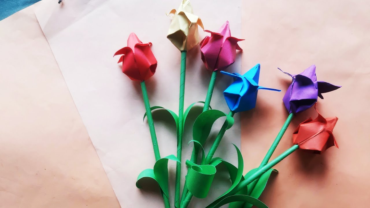 How to make beautiful paper flower 