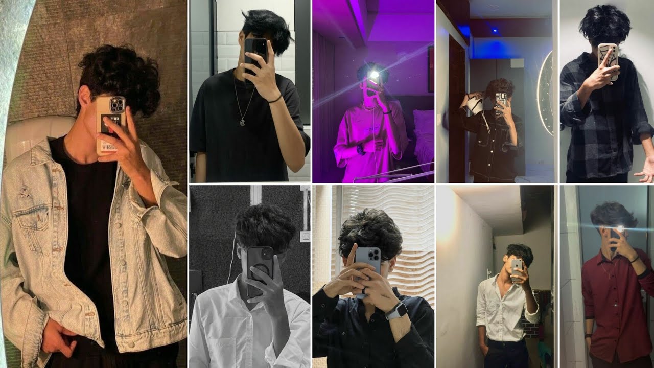 Boys hide face Mirror selfie pose 😎 boys photo🎀 DP photo pose😍 boys profile photo💞 @Stylewithkomal3 