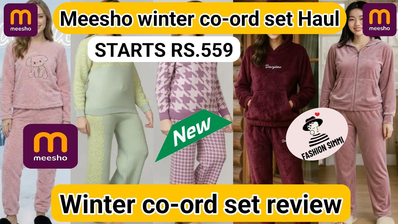 Winter co-ord set haul | Meesho co-ord set collection | co-ord set from meesho #meesho #meeshohaul