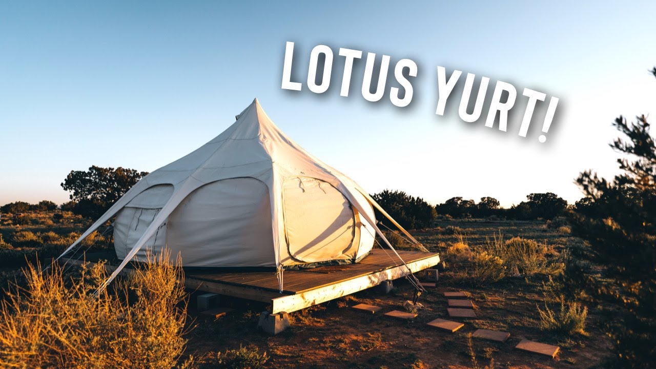 *unique* Off Grid LOTUS YURT! | Full Airbnb Tour!