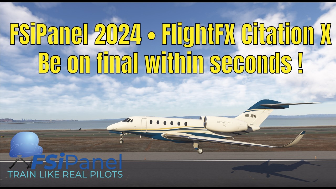 FSiPanel 2024  - FlightFX Citation X - Fly approaches in seconds!