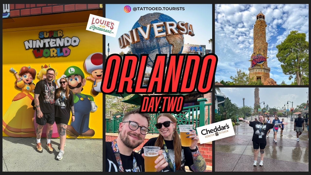 ORLANDO FLORIDA VLOG | THE DAY THAT WENT TO PLAN! 🤣 | UNIVERSAL 🌍 | IOA 🎢 |  CHEDDAR'S 🥩 | DAY 2 ✨