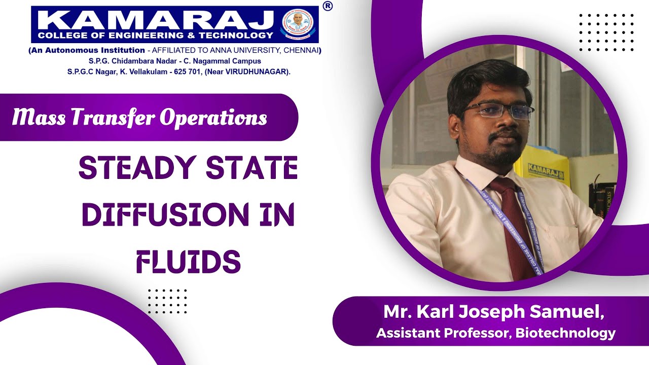 Steady State Diffusion in Fluids | Mass Transfer Operations