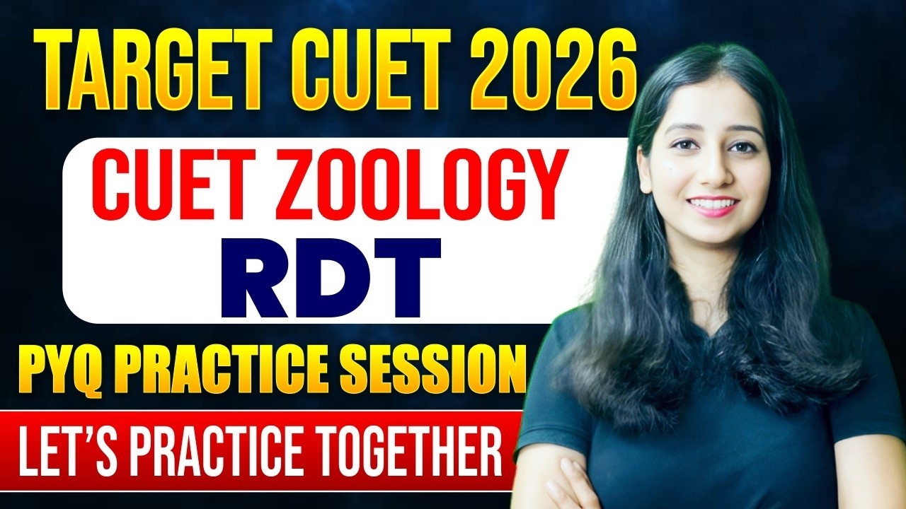 CUET ZOOLOGY (RDT) PYQ Questions Practice I  Question Practice cuet pg 2026