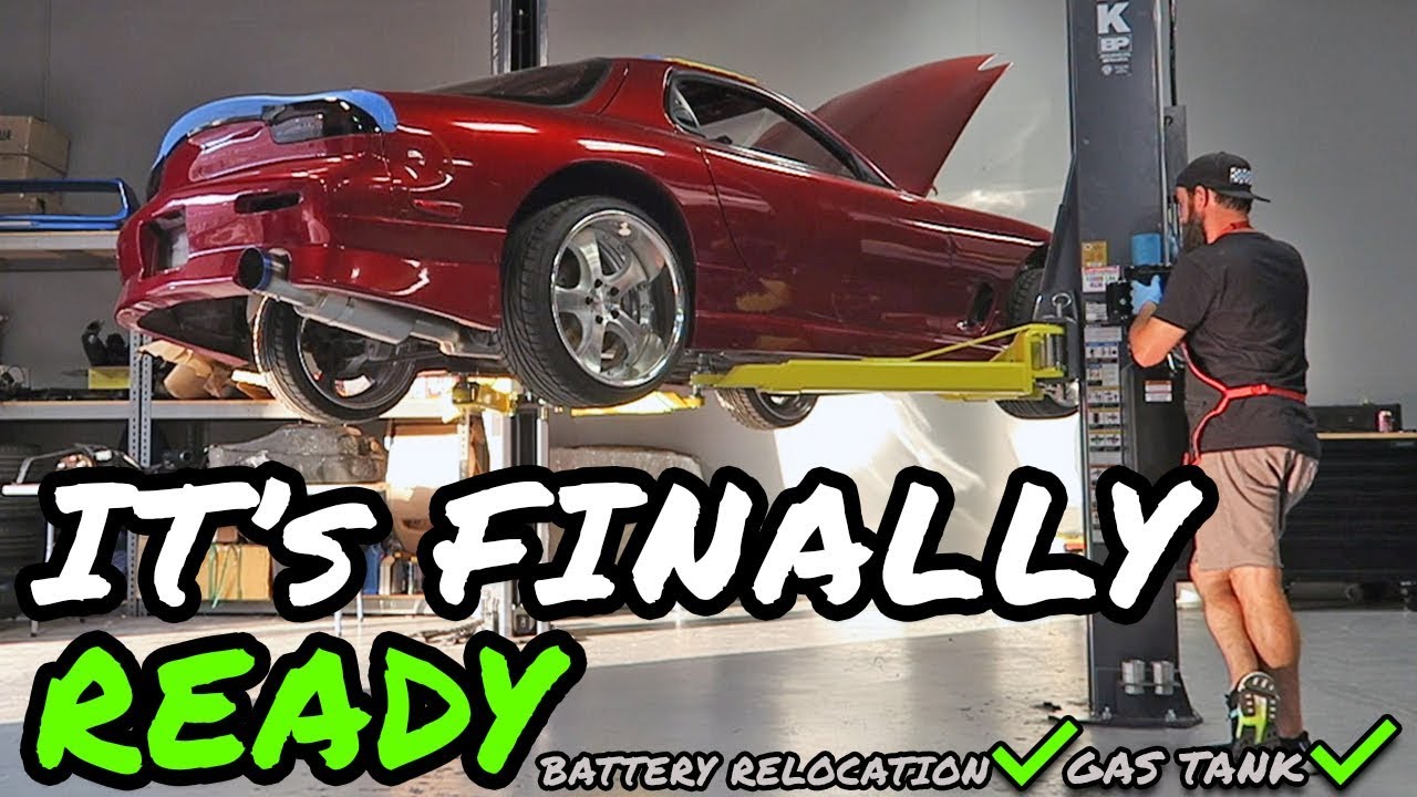 THE FD RX-7 IS NOW READY TO START FOR THE FIRST TIME IN 14 YEARS!