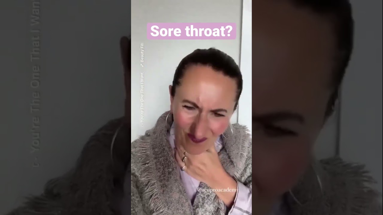 😷Best Acupuncture Points for sore throat! #acupuncturepoints