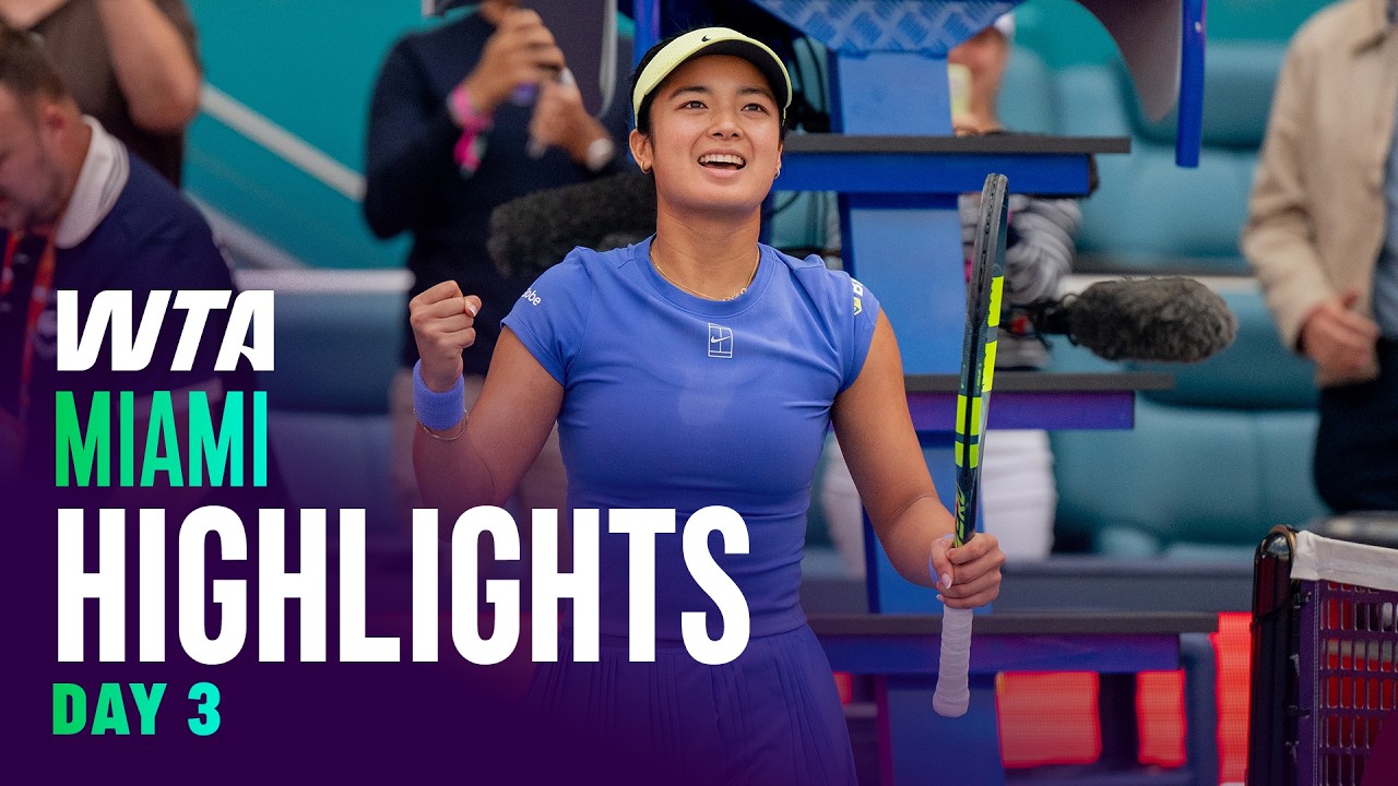 BLOCKBUSTER Day 3 in Miami featuring Eala, Andreeva, Stephens and more | WTA Match Highlights
