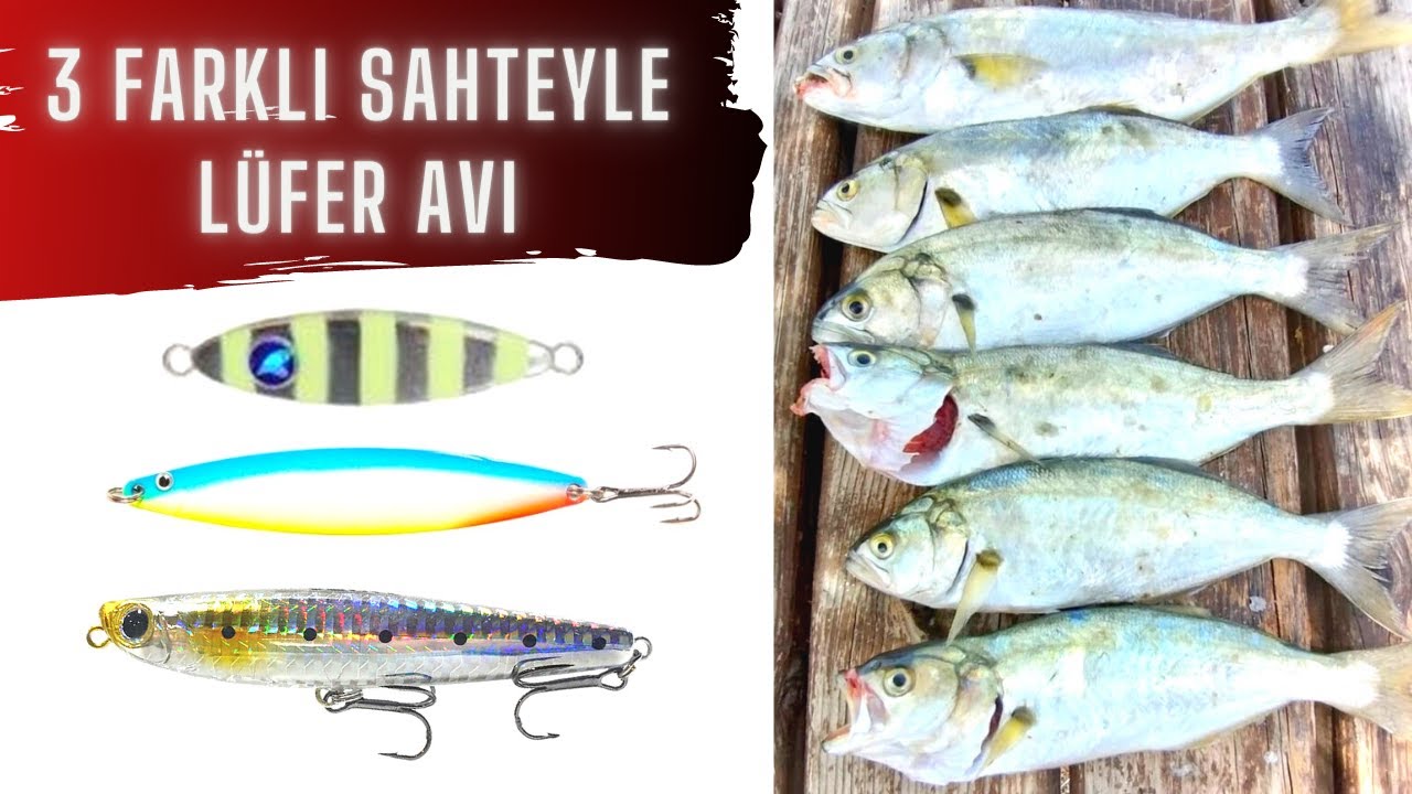MERADA LÜFER VARSA BU SAHTELER ALIR !.. 3 Farklı Yöntem ve Sahte , At Çek Lüfer Sarıkanat Avı