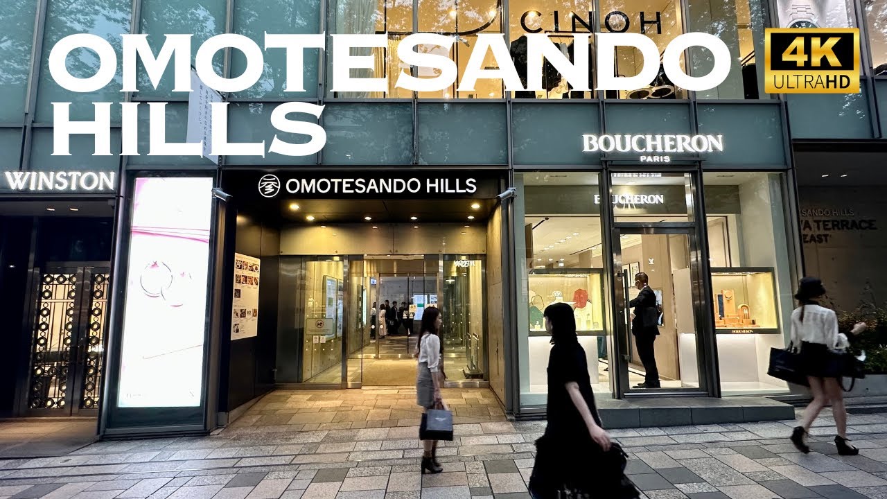 [4K] OMOTESANDO HILLS in TOKYO 🇯🇵🐧 Nonstop Walking Tour / 表参道ヒルズ 東京 散歩