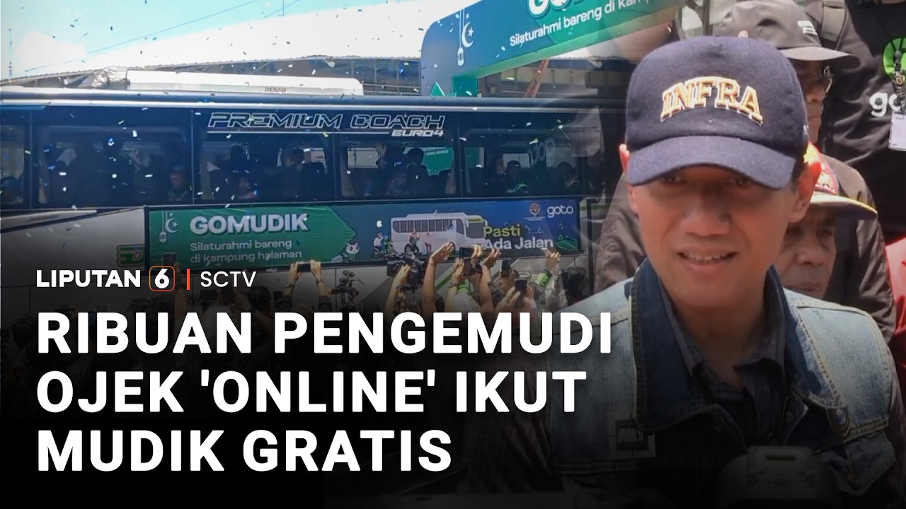 Ribuan Pengemudi Ojek 'Online' Ikut Mudik Gratis | Liputan 6