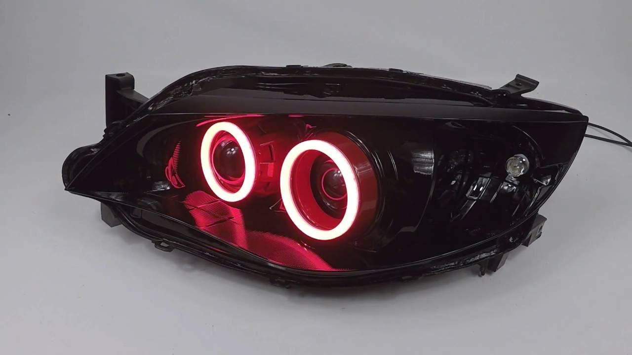 Subaru Impreza WRX Quad Projector Conversion + Custom Paint + RGB-W Halos
