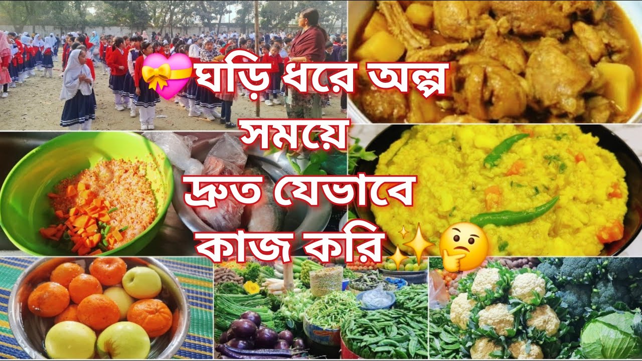 💝সংসার জীবন থেকে ছুটি নিয়েছিলাম এখন আবারো নিজের সংসারে চলে আসলাম✨ ঘড়ি ধরে কি কি কাজ করলাম |Tips