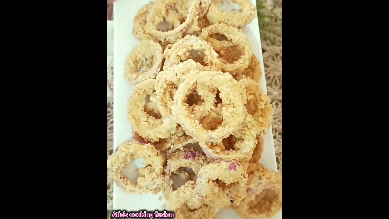 ক্রিসপি ও গোল্ডেন ব্রাউন অনিয়ন রিং😋😋😋