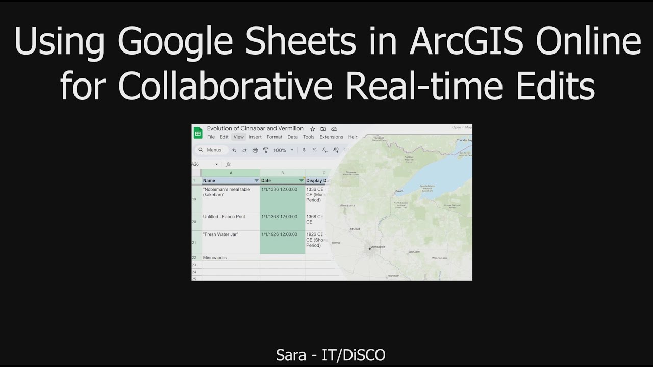 Using Google Sheets in ArcGIS Online for Collaborative Real-time Edits