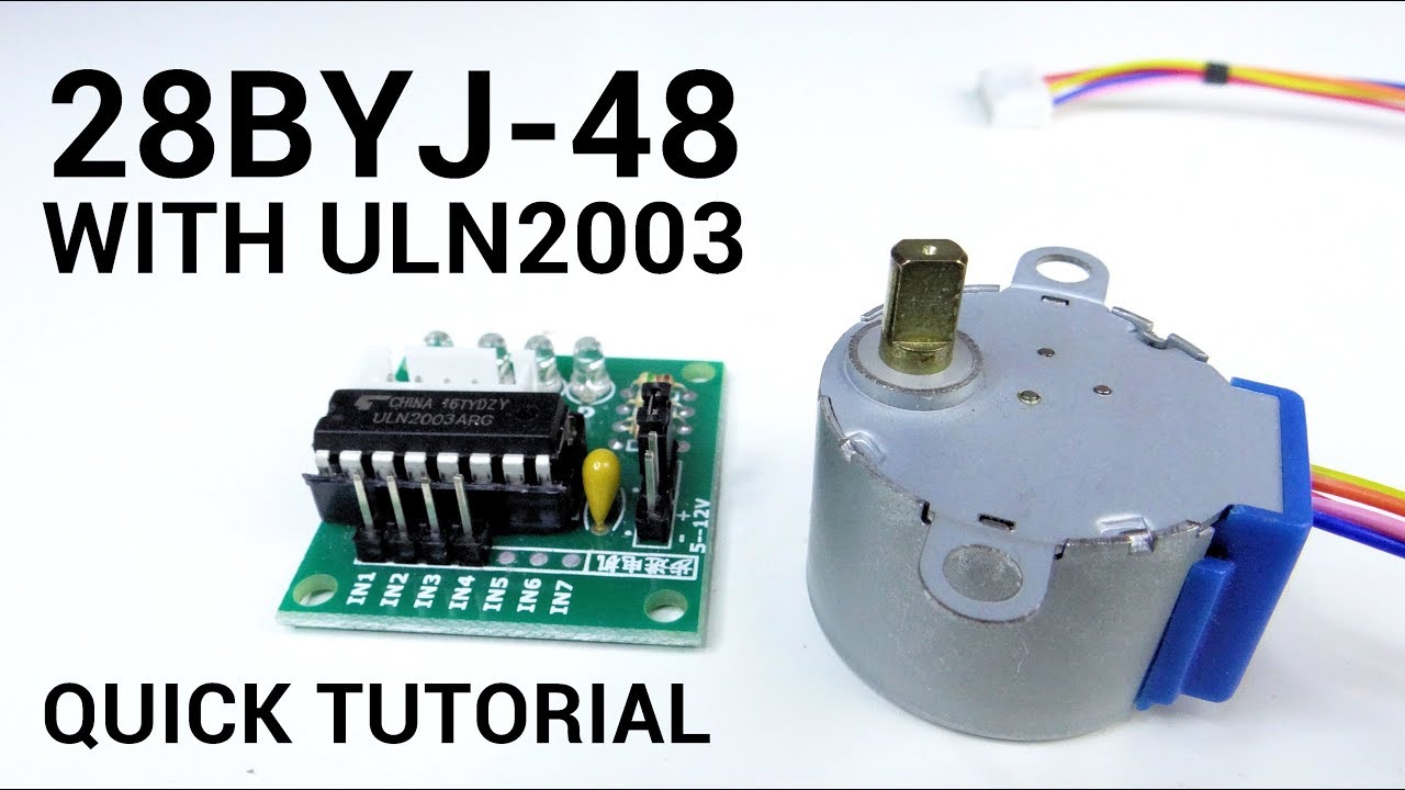 Шаговый двигатель 28BYJ-48 и ULN2003 Arduino (Краткое руководство для начинающих)