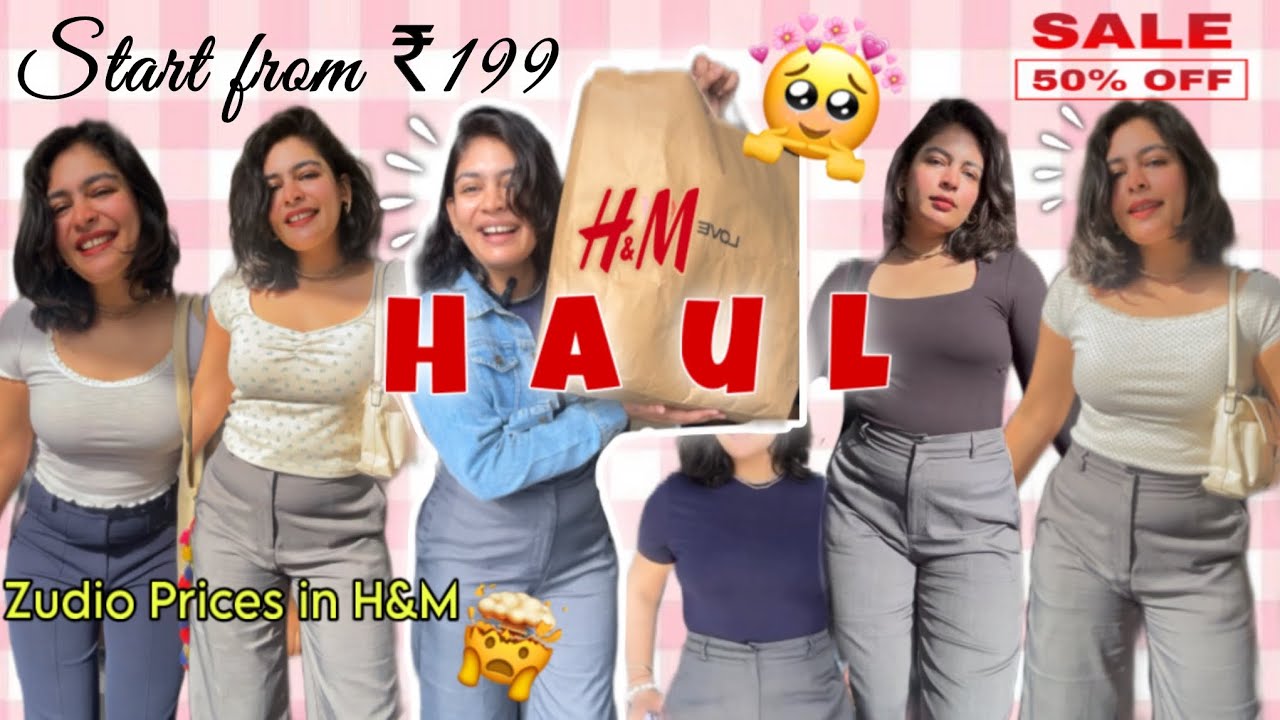 Самые выгодные покупки в H&M 😱 от 199 рупий😭 Новейшая летняя коллекция H&M, базовые топы H&M | Ху...
