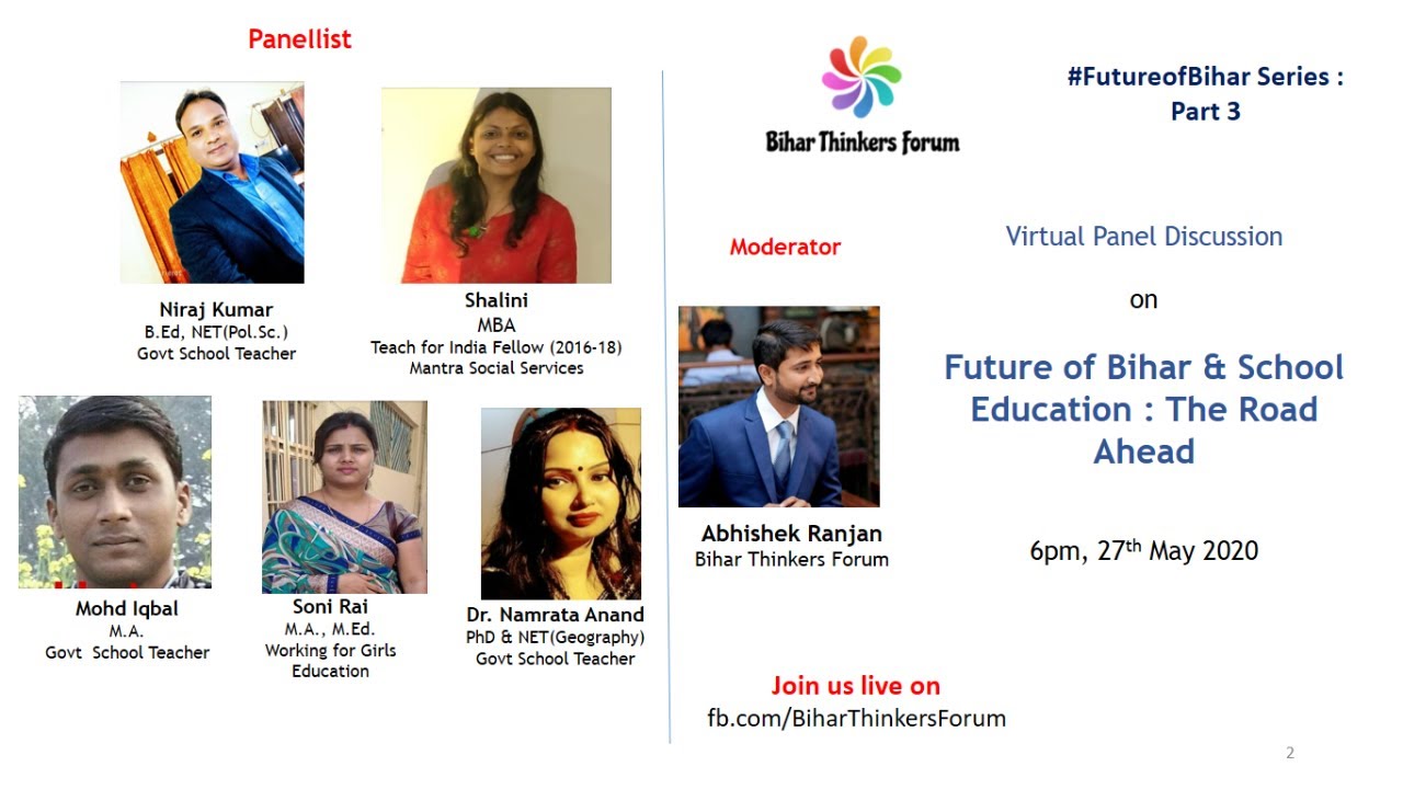 Future of Bihar & School Education : The Road Ahead