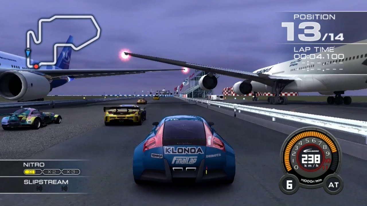 Ridge Racer 7 Maker's Trial KILIK with Magnifico at Airport Lap R [Control view]