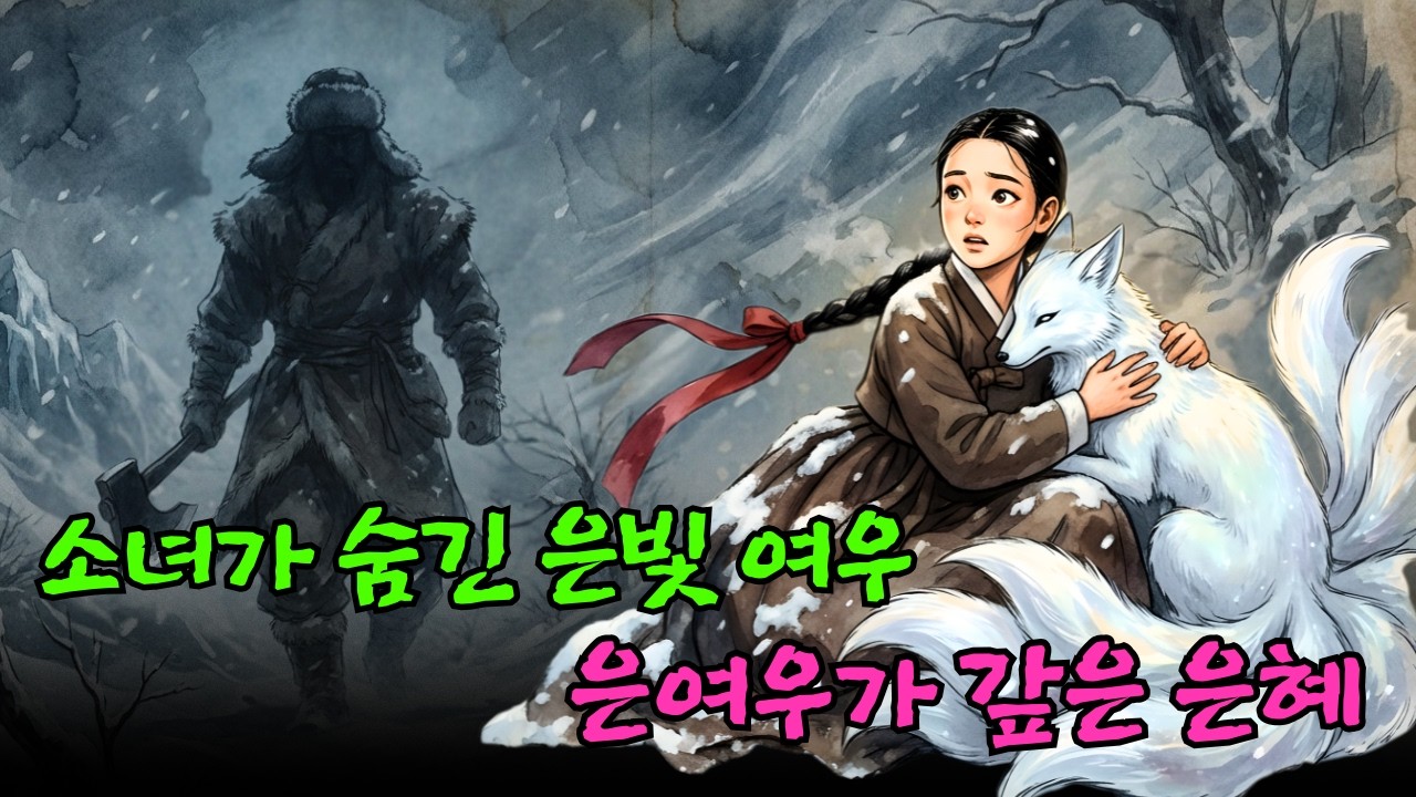 [조선 야사]: 가난한 소녀 한 명이 사냥꾼에게 쫓기던 은여우를 치마폭 아래 숨겨 주었고, 그 뒤로 보은과 함께 기이한 운명이 찾아온다. |야담|민담|조선시대 |은혜갚은여우|
